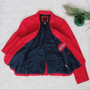 Red J. Crew Schoolboy Blazer